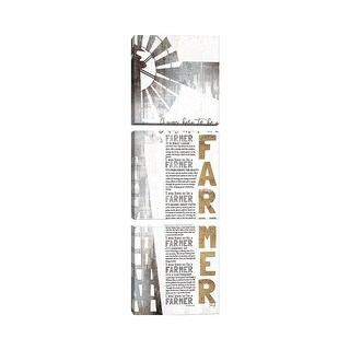 iCanvas "Born To Be A Farmer" by Marla Rae 3-Piece Canvas Wall Art Set